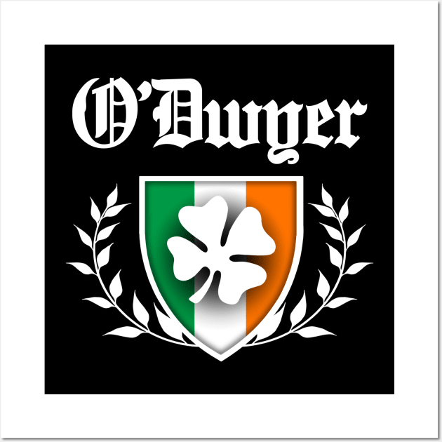 O'Dwyer Shamrock Crest Wall Art by robotface